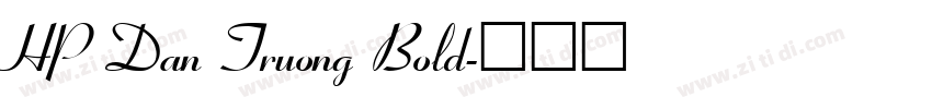 HP Dan Truong Bold字体转换